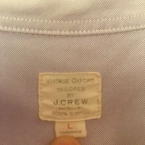 J. Crew lavender tailored vintage oxford shirt